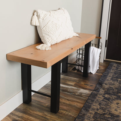 The H-Style Hardwood Bench - FargoWoodworks