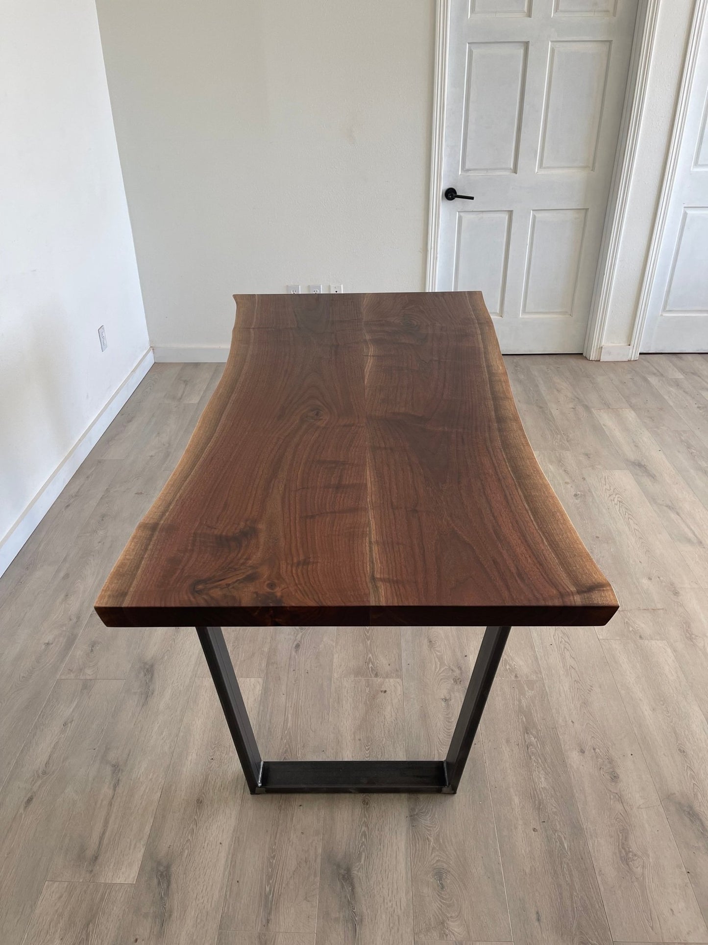 Black Walnut Book Matched Live Edge Table - FargoWoodworks