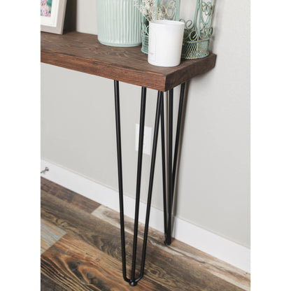 Entryway Console Table with Hairpin Legs - FargoWoodworks