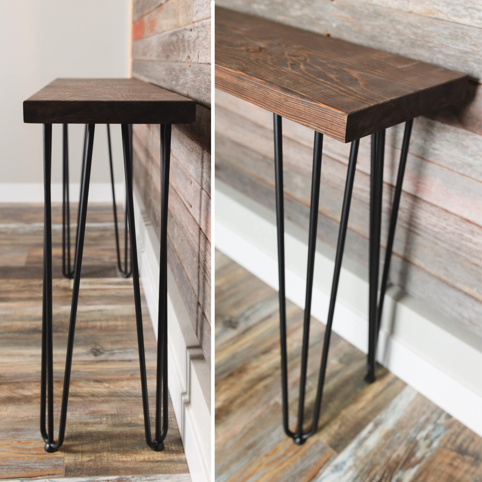 Entryway Console Table with Hairpin Legs - FargoWoodworks