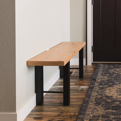 The H-Style Hardwood Bench - FargoWoodworks