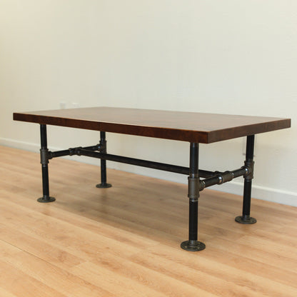 The Industrial Hardwood Coffee Table - FargoWoodworks
