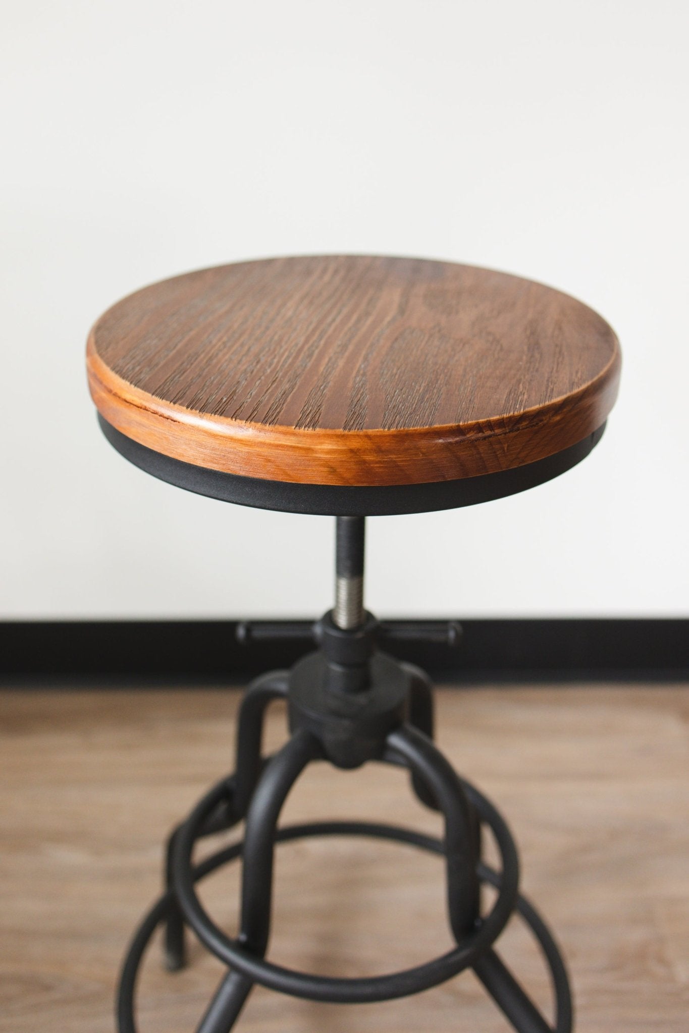 The Industrial Swivel Stool - FargoWoodworks