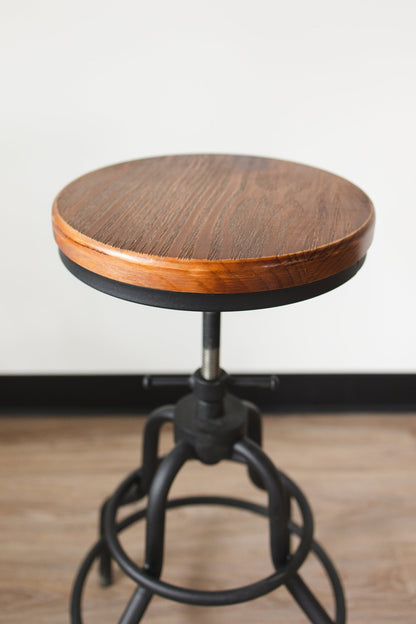 The Industrial Swivel Stool - FargoWoodworks