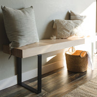 The Maple Butcher Block Bench - FargoWoodworks