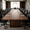 Hartford Conference Table — styled in a boardroom