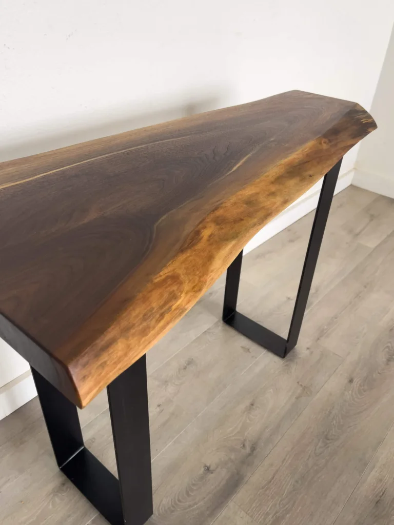 Ready to Ship Black Walnut Live Edge Coffee Table — Fargo Woodworks
